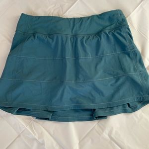 Lululemon Green Pace Rival Skirt